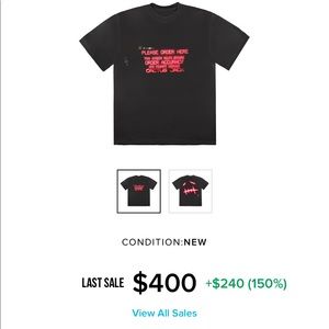 Travis Scott x McDonald’s Order Here T